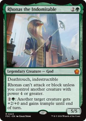 Rhonas the Indomitable #223 – Commander: Foundations (Mythic)