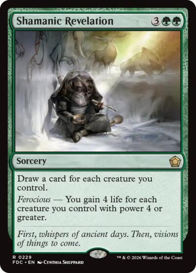 Shamanic Revelation from FDC #229, Magic: The Gathering card