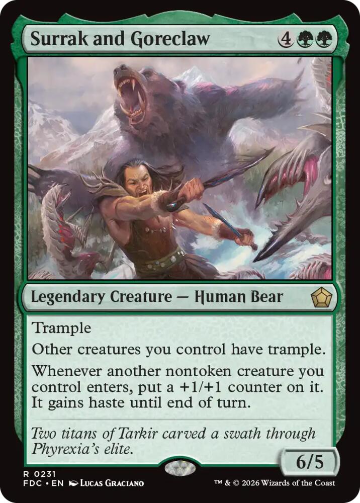 Surrak and Goreclaw - Commander: Foundations - Magic: The