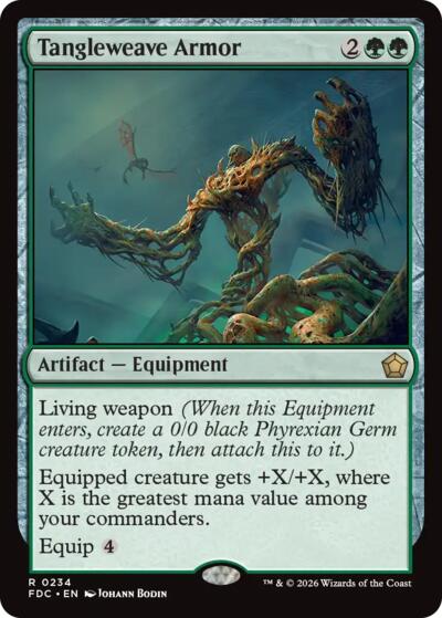 Tangleweave Armor from FDC #234, Magic: The Gathering card