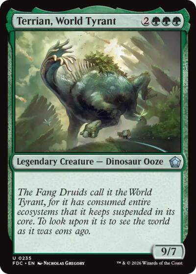 Terrian, World Tyrant from FDC #235, Magic: The Gathering card