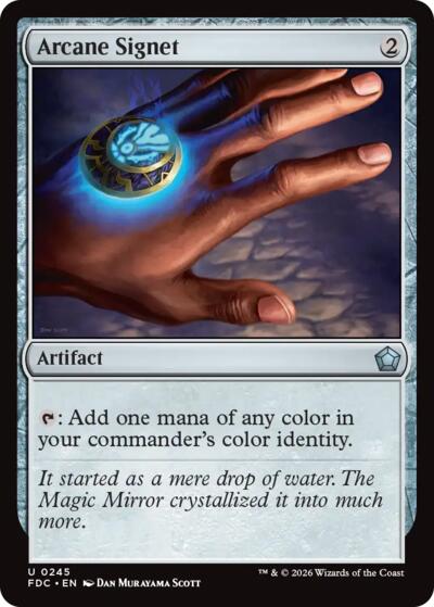 Arcane Signet from FDC #245, Magic: The Gathering card