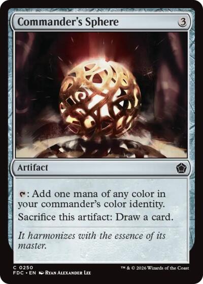 Commander's Sphere from FDC #250, Magic: The Gathering card