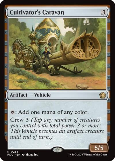 Cultivator's Caravan from FDC #251, Magic: The Gathering card