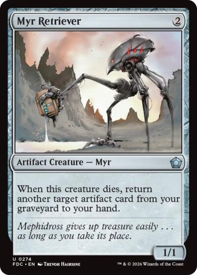 Myr Retriever from FDC #274, Magic: The Gathering card