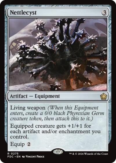 Nettlecyst from FDC #275, Magic: The Gathering card