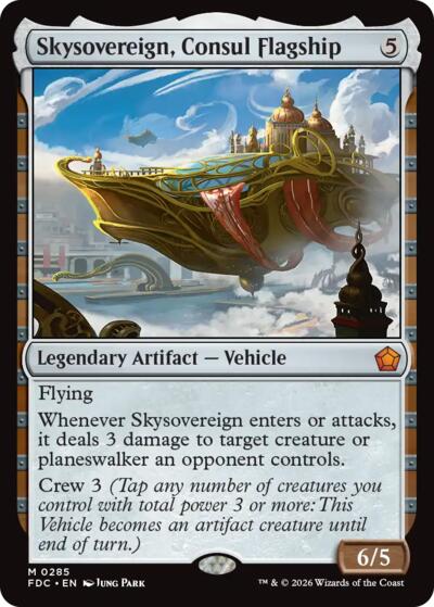 Skysovereign, Consul Flagship from FDC #285, Magic: The Gathering card