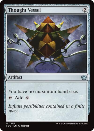 Thought Vessel from FDC #292, Magic: The Gathering card