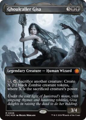 Ghoulcaller Gisa (Borderless) 6 — Commander: Foundations