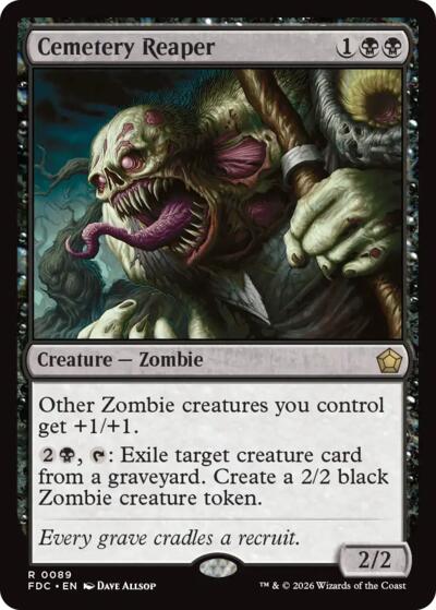 Cemetery Reaper from FDC #89, Magic: The Gathering card