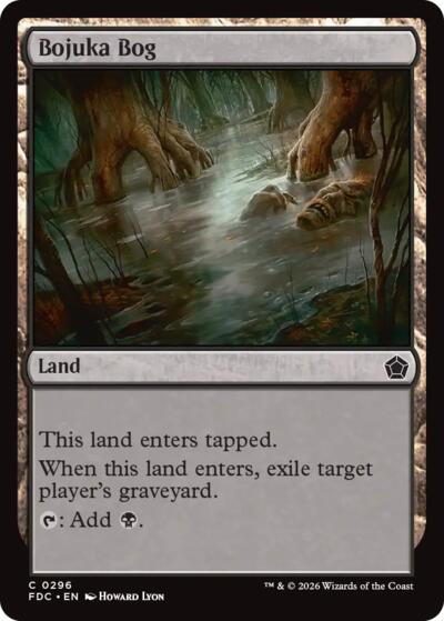 Bojuka Bog from FDC #296, Magic: The Gathering card