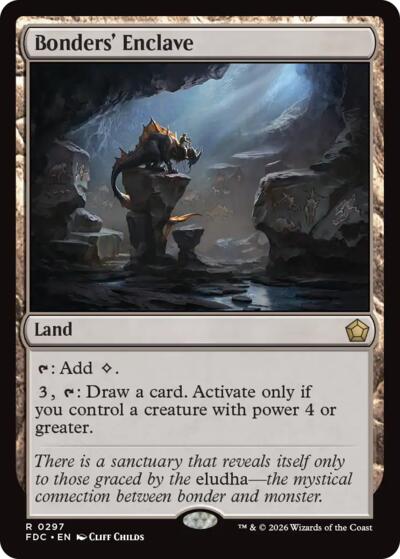 Bonders' Enclave from FDC #297, Magic: The Gathering card