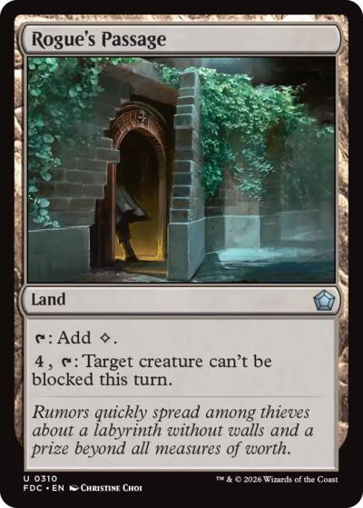 Rogue's Passage from FDC #310, Magic: The Gathering card