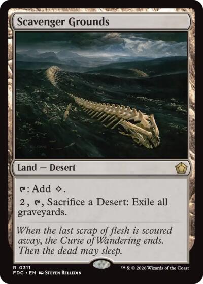 Scavenger Grounds from FDC #311, Magic: The Gathering card