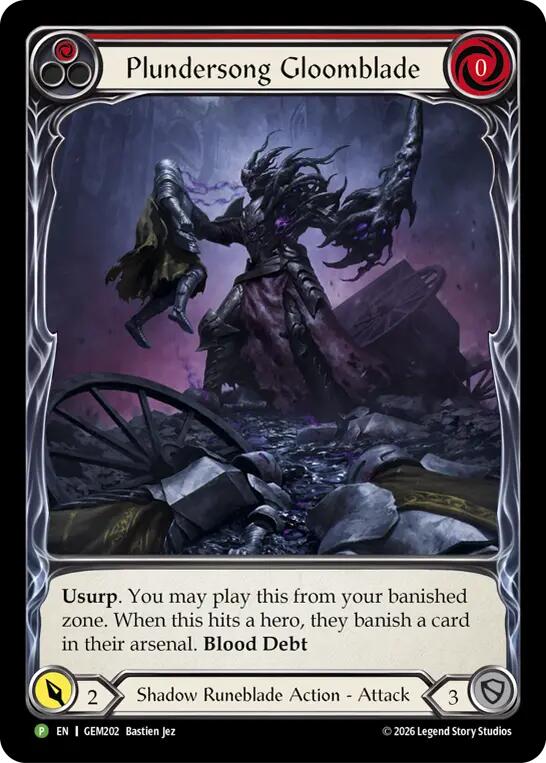 Plundersong Gloomblade GEM202/35 — GEM Pack 6