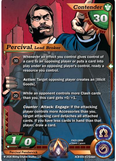 Percival Pendervick, Lead Broker