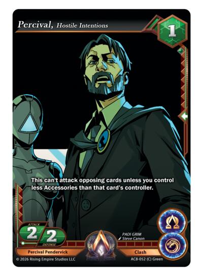 Percival Pendervick, Hostile Intentions