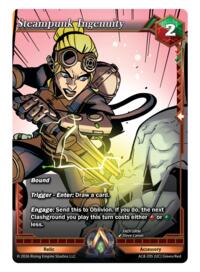Nexus of Power Steampunk Ingenuity #AC8-205 (UC) Green/Red