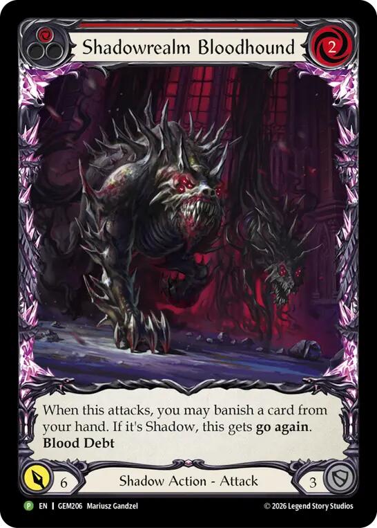 Shadowrealm Bloodhound GEM206/35 — GEM Pack 6