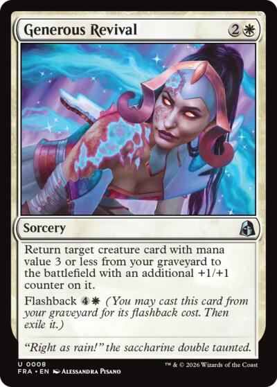 Generous Revival from FRA #8, Magic: The Gathering card