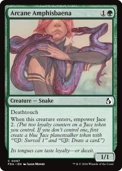 Arcane Amphisbaena FRA 97 Magic card