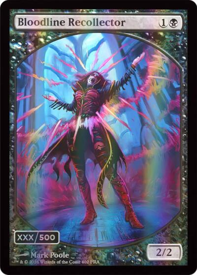 Bloodline Recollector (Retro Frame, Serialized, Double Rainbow Foil) from FRA #402, Magic: The Gathering card