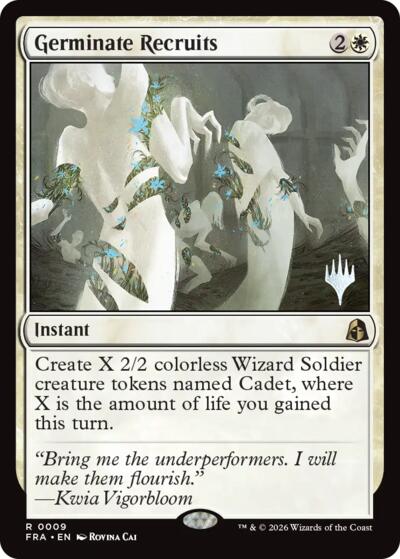 Germinate Recruits (Promo Pack) from PFRA #9p, Magic: The Gathering card