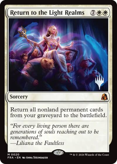 Return to the Light Realms (Promo Pack) from PFRA #20p, Magic: The Gathering card