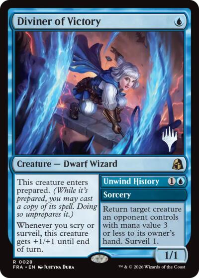 Diviner of Victory (Promo Pack) from PFRA #28p, Magic: The Gathering card
