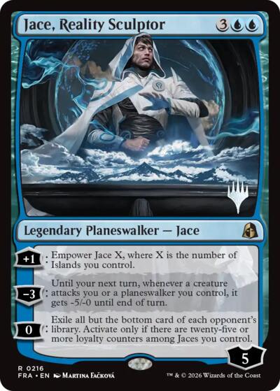 Jace, Reality Sculptor (Promo Pack) from PFRA #216p, Magic: The Gathering card