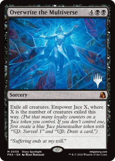 Overwrite the Multiverse (Promo Pack) from PFRA #59p, Magic: The Gathering card