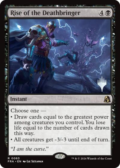 Rise of the Deathbringer (Promo Pack) from PFRA #63p, Magic: The Gathering card