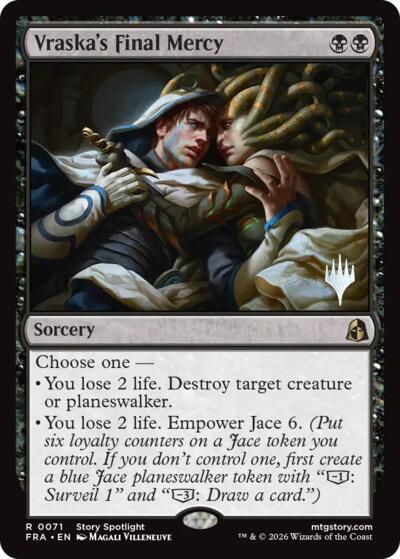 Vraska's Final Mercy (Promo Pack) from PFRA #71p, Magic: The Gathering card