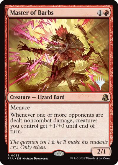 Master of Barbs (Promo Pack) from PFRA #88p, Magic: The Gathering card