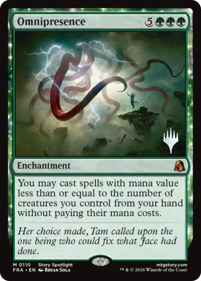 Omnipresence (Promo Pack) from PFRA #110p, Magic: The Gathering card