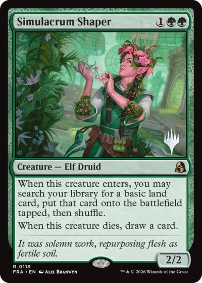Simulacrum Shaper (Promo Pack) from PFRA #113p, Magic: The Gathering card