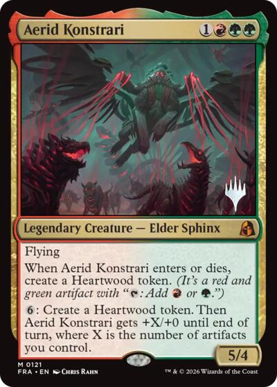 Aerid Konstrari (Promo Pack) from PFRA #121p, Magic: The Gathering card