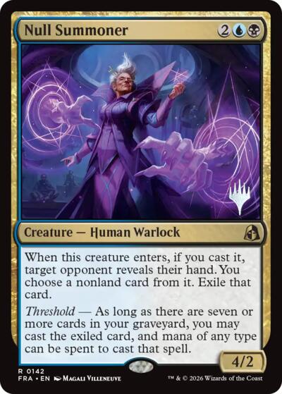 Null Summoner (Promo Pack) from PFRA #142p, Magic: The Gathering card