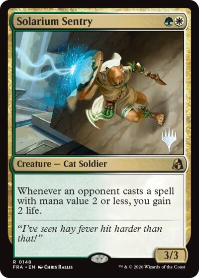 Solarium Sentry (Promo Pack) from PFRA #148p, Magic: The Gathering card