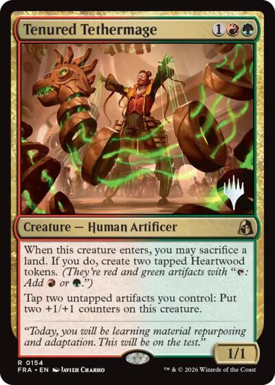 Tenured Tethermage (Promo Pack) from PFRA #154p, Magic: The Gathering card
