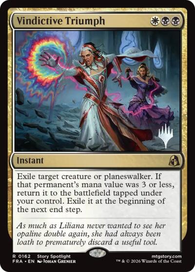 Vindictive Triumph (Promo Pack) from PFRA #162p, Magic: The Gathering card