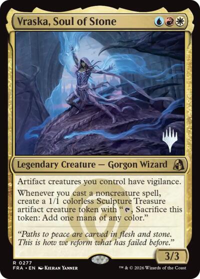Vraska, Soul of Stone (Promo Pack) from PFRA #277p, Magic: The Gathering card