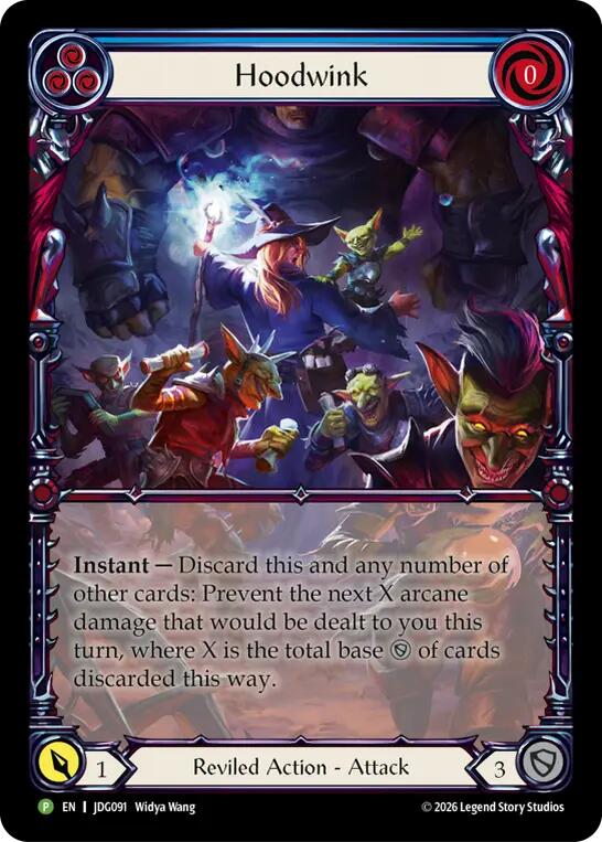 Hoodwink - JDG091 JDG091/1230 (PR) — Flesh and Blood: Promo Cards