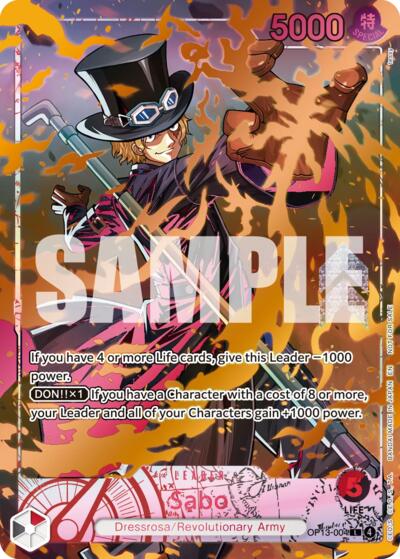 Sabo (Flame-Flame Fruit Coliseum) OP13-004 One Piece card