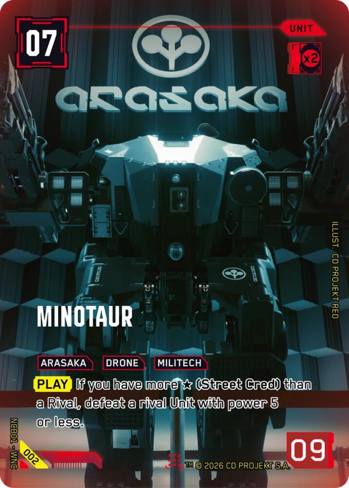 Minotaur (Night City Brawl Season 1) — Cyberpunk TCG card