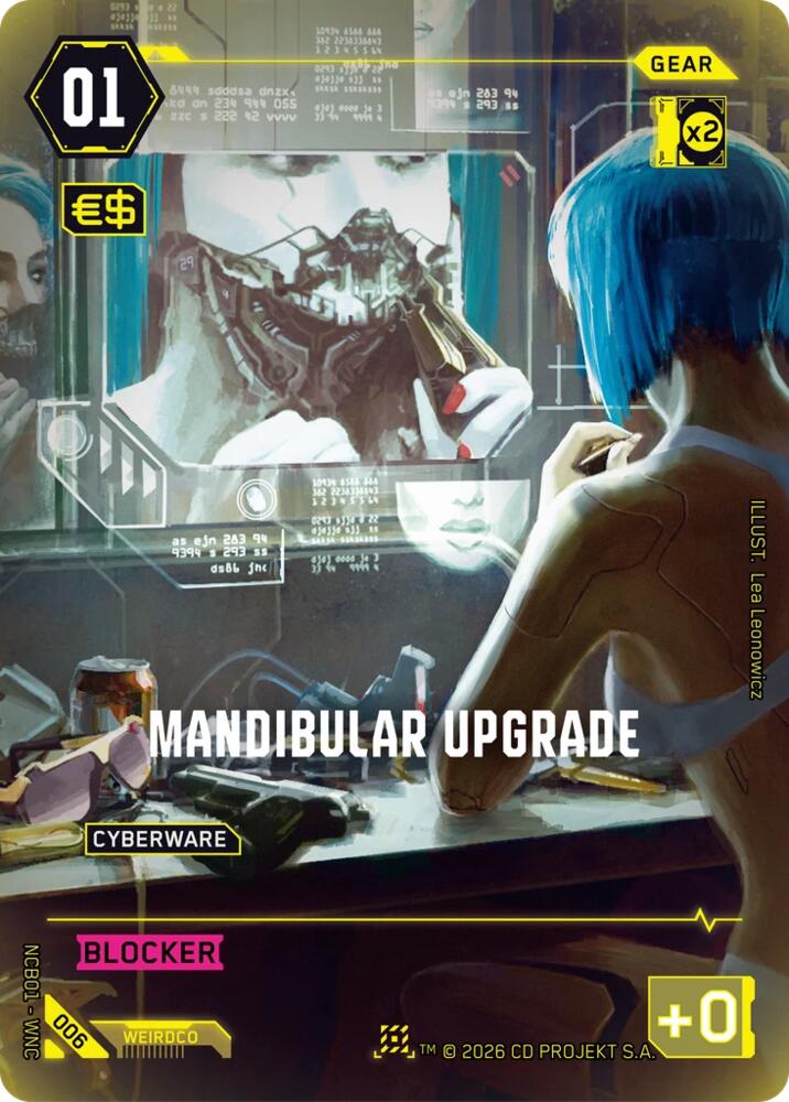 Mandibular Upgrade (Night City Brawl Season 1) — Cyberpunk TCG card