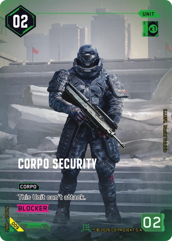Corpo Security (Night City Brawl Season 1) — Cyberpunk TCG card