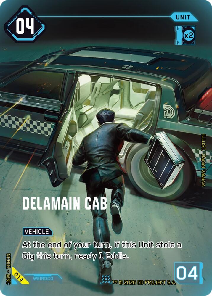 Delamain Cab (Night City Brawl Season 1) — Cyberpunk TCG card