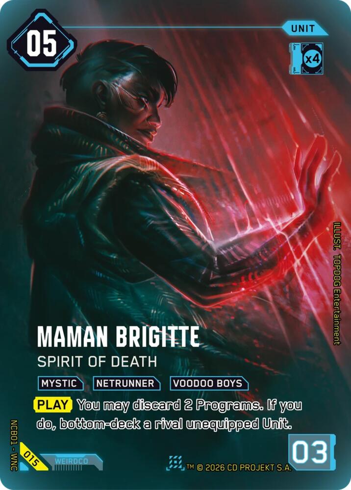 Maman Brigitte - Spirit of Death (Night City Brawl Season 1) — Cyberpunk TCG card