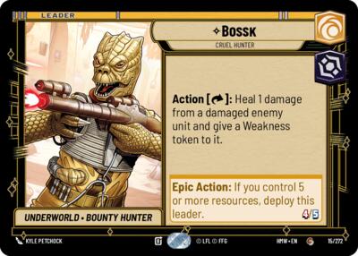 Bossk - Cruel Hunter – Homeworlds #15/272 Star Wars: Unlimited card